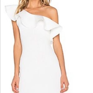 White one shoulder Twin sister dress